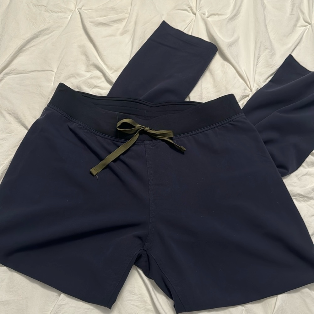 FIGS navy Livingston scrub pants